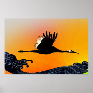 Flug über Ozeane Poster