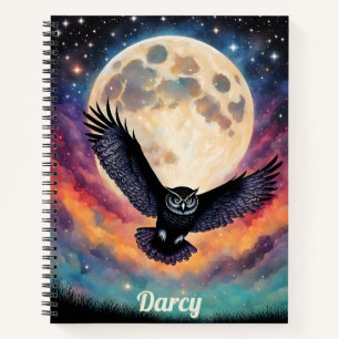 Flug unter Vollmond Notizbuch