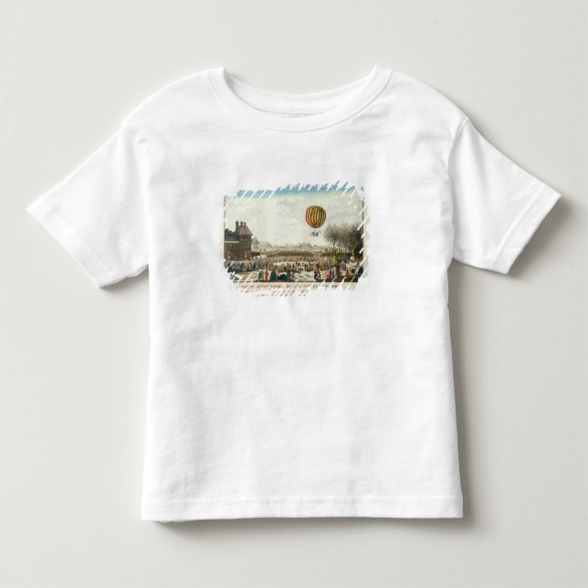 Flug von Jacques Charles und von Nicholas Robert Kleinkind T-shirt (Vorderseite)