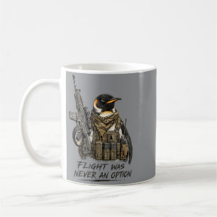Flug war eine Option Pinguin Militär Parodie Meme Kaffeetasse