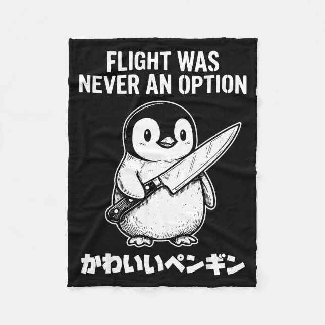 Flug war nie eine Option  Fleecedecke (Vorderseite)