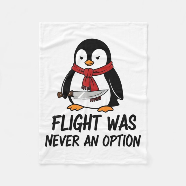 Flug war nie eine Option Sarkastischer witziger Pi Fleecedecke (Vorderseite)
