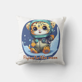 Flug zum Mond Kissen