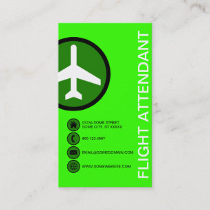 FLUGBEGLEITER-Blasen Visitenkarte
