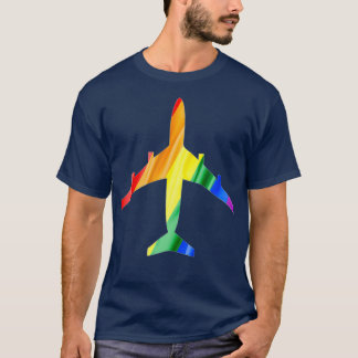 Flugbegleiter für den Rainbow Gay Flag T-Shirt