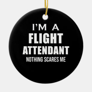 Flugbegleiter - Hütte-Crew Job H Keramik Ornament