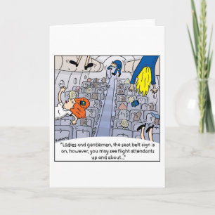 Flugbegleiter-Karte -- Herauf und ungefähr Karte