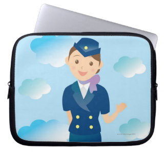 Flugbegleiter Laptopschutzhülle