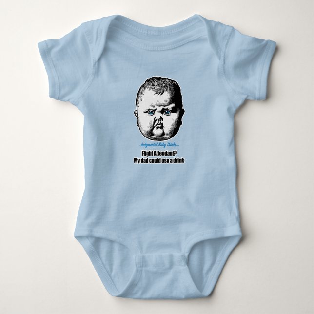 Flugbegleiter? Mein Vater könnte etwas trinken Baby Strampler (Vorderseite)