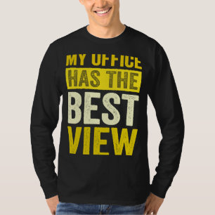 Flugbegleiter Pilot Mein Büro Hat Die Beste Aussic T-Shirt