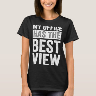 Flugbegleiter Pilot Mein Büro hat die beste Sicht T-Shirt