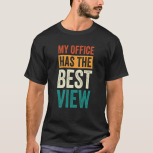 Flugbegleiter Pilot Mein Büro hat die beste Sicht T-Shirt