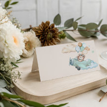 Flugbegleiter-Teddybär-Baby-Shower-gefaltetete Pla