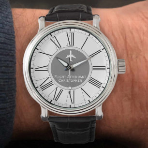 Flugbegleiter-Uhr für die Kabinenbesatzung Armbanduhr