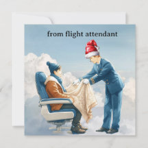 Flugbegleiterin Flugbegleitung Gruß Weihnachten
