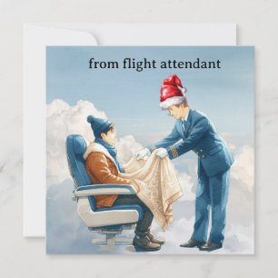 Flugbegleiterin Flugbegleitung Gruß Weihnachten
