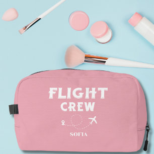 Flugbegleitung Rosa und Weiße Junggesellinnenabsch Waschbeutel