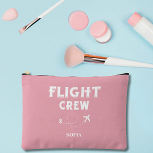 Flugbegleitung Rosa und Weiße Junggesellinnenabsch Zubehörtasche