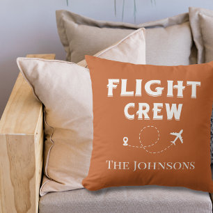 Flugbesatzung Flugzeug Fliegt Terrakotta Personali Kissen