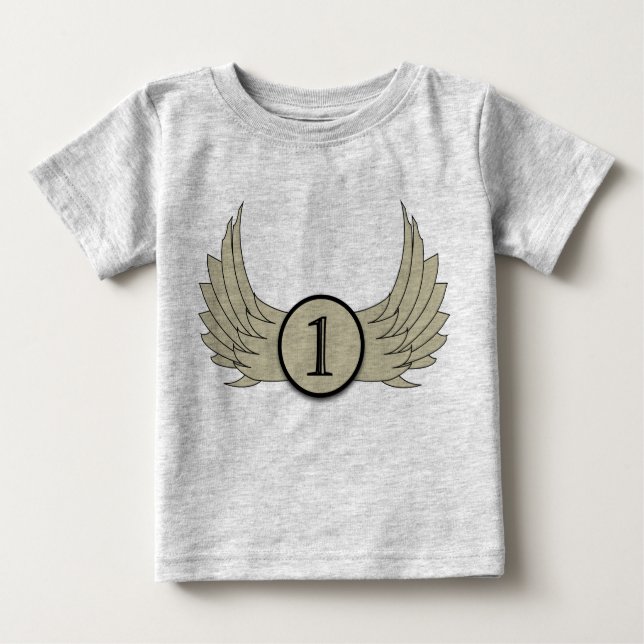 Flüge (Alter 1) - Baby Fine Jersey T - Shirt  (Vorderseite)