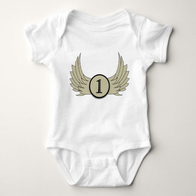 Flüge (Alter 1) - Baby Jersey Bodysuit  Baby Strampler (Vorderseite)