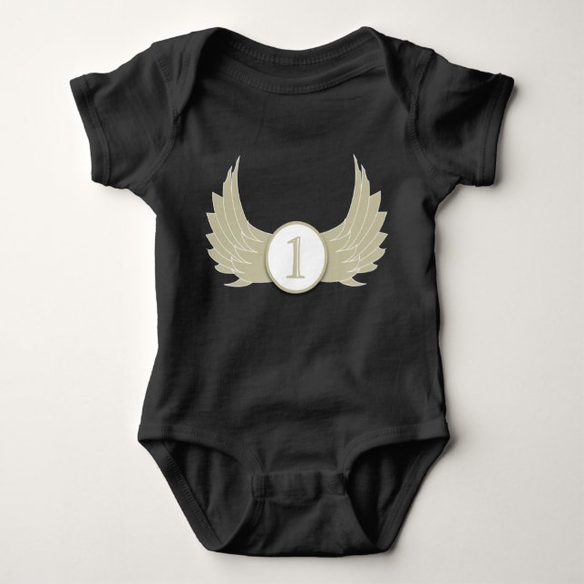 Flüge (Alter 1) - Baby Jersey Bodysuit  Baby Strampler (Vorderseite)