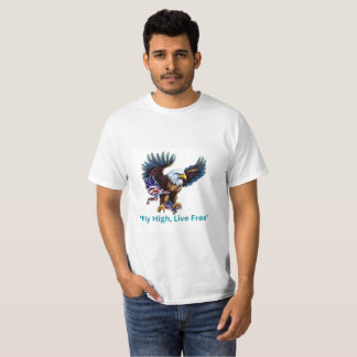 "Flüge der Freiheit | USA Flag & Eagle Graphic T-s T-Shirt