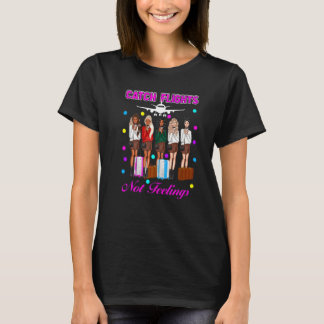 Flüge Erfassen Flugzeug Reisender Urlauber Mode T-Shirt