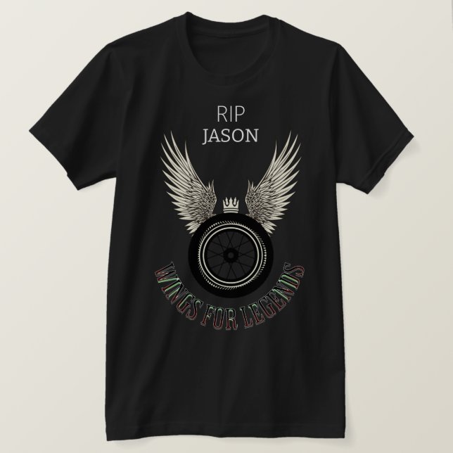 Flüge für Legenden, Memorial Personalize T-Shirt (Design vorne)