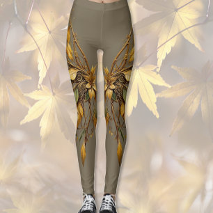 Flüge und Blätter Leggings