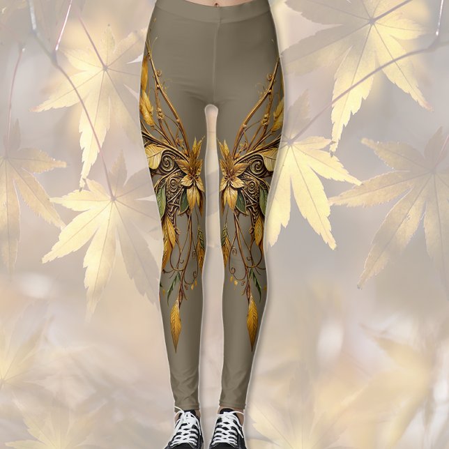 Flüge und Blätter Leggings (Von Creator hochgeladen)