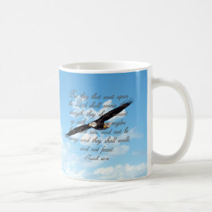 Flügel als Eagles, Jesaja-40:31 christliche Bibel Kaffeetasse