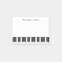 Flügel befestigt Post-Itanmerkungen für Pianisten Post-it Klebezettel