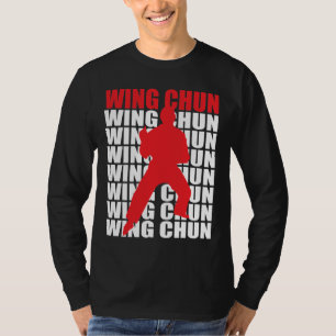 Flügel Chun langes Hülsen-T-Shirt T-Shirt
