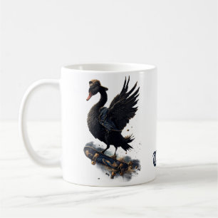 Flügel der Freiheit den schwarzen Schwan auf dem S Kaffeetasse