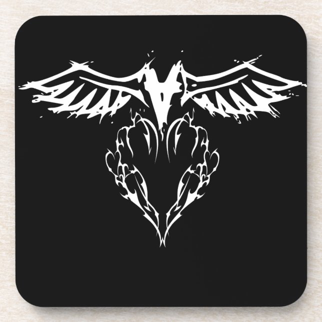 Flügel der Liebe Untersetzer Set (Vorderseite)