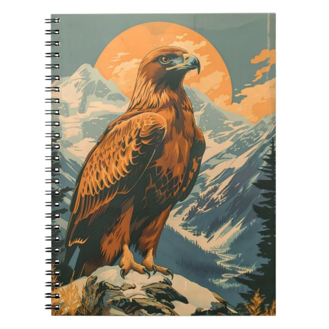 Flügel der Majestät: Vintager Adler Notizblock (Vorderseite)