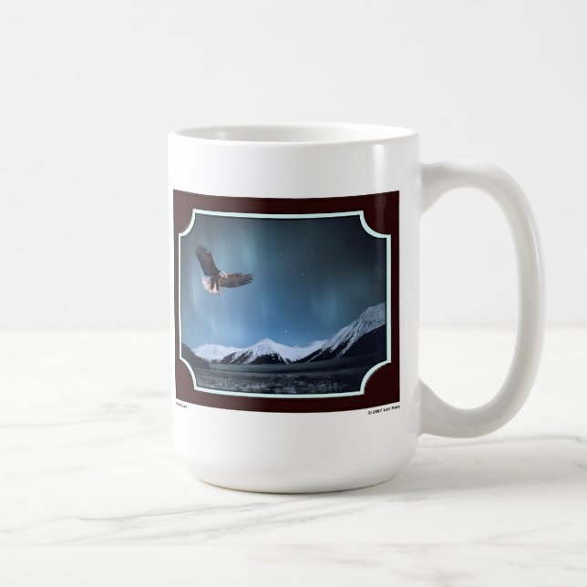 "Flügel der Nacht" Eagle Kaffeetasse (Rechts)