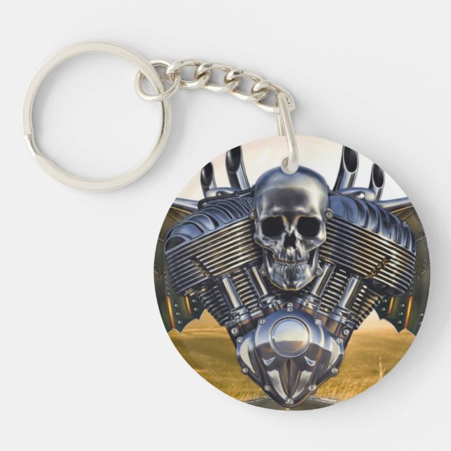 Flügel des Anarchie-Kreis-Schlüsselanhängers Schlüsselanhänger (Vorderseite)