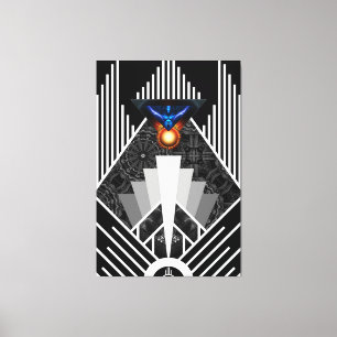 Flügel des Blitzlichtes Deko Mech Flare Canvas dru