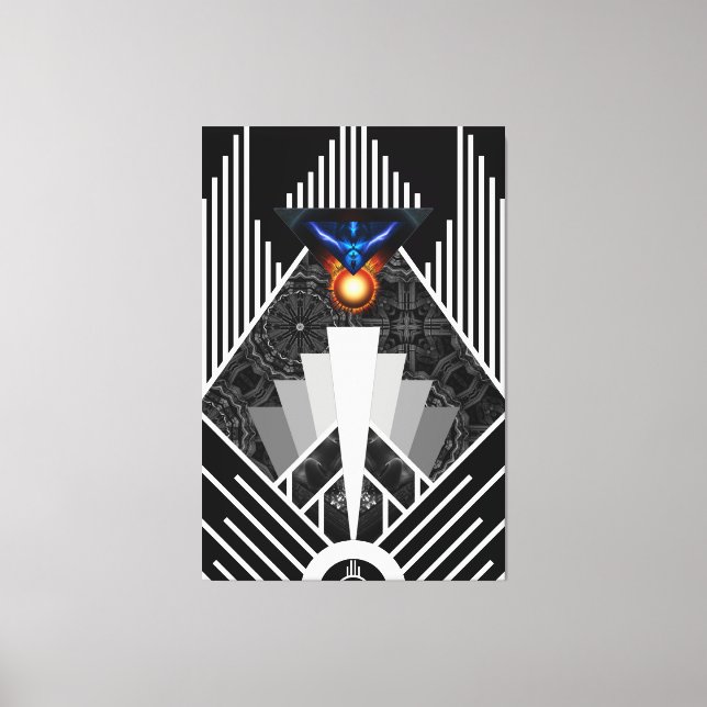 Flügel des Blitzlichtes Deko Mech Flare Canvas dru (Vorderseite)