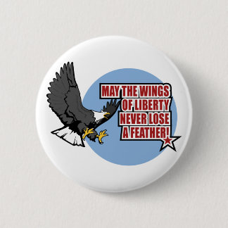Flügel des Freiheitsknopfes Button