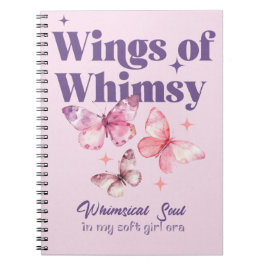 Flügel des Whimsy Spiral-Notebooks Notizblock