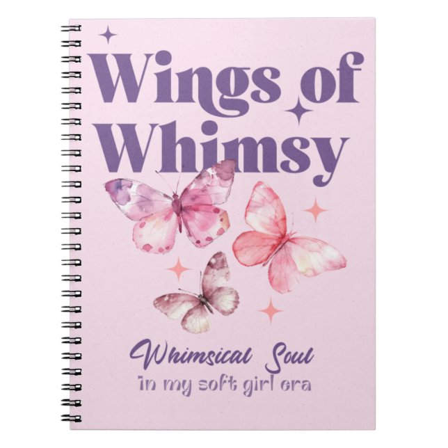 Flügel des Whimsy Spiral-Notebooks Notizblock (Vorderseite)
