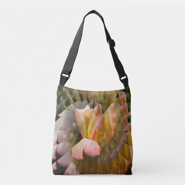 Flügel einer Rose des Friedens...... Tragetaschen Mit Langen Trägern (Vorderseite)