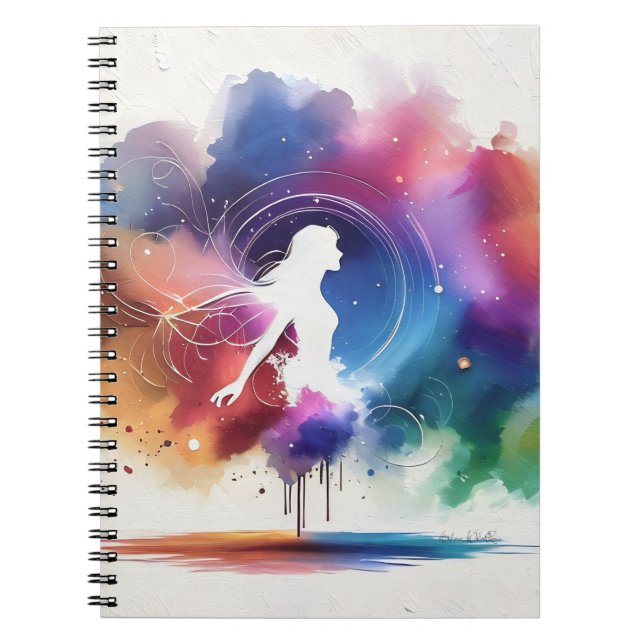 Flügel eines Regenbogens-Souls Notizblock (Vorderseite)