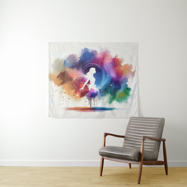 Flügel eines Regenbogens-Souls Wandteppich (Beispiel (Horizontal))