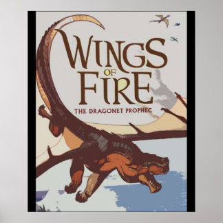 Flügel feuern die Dragonet-Prophezeilenabdeckung Poster