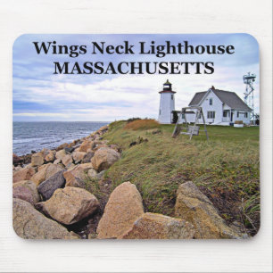 Flügel-Hals-Leuchtturm, Massachusetts Mousepad
