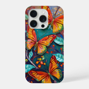 Flügel in Flammen, Spätsommer Schmetterlinge iPhone 15 Pro Hülle
